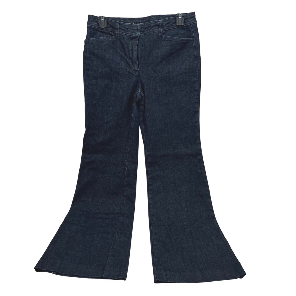 Banana Republic Heritage Slim Flare Jeans Dark Indigo Blue Stretch Womens 6/28‎